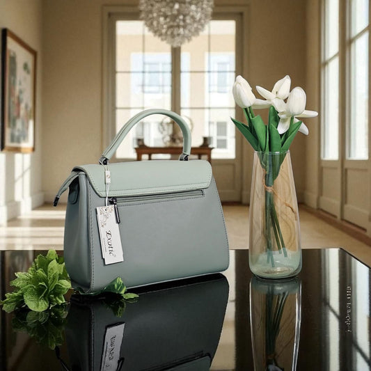 Cyan Luxe Handbag – Where Modern Meets Minimal
