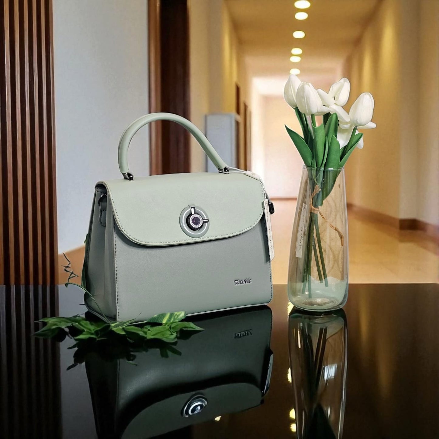 Cyan Luxe Handbag – Where Modern Meets Minimal