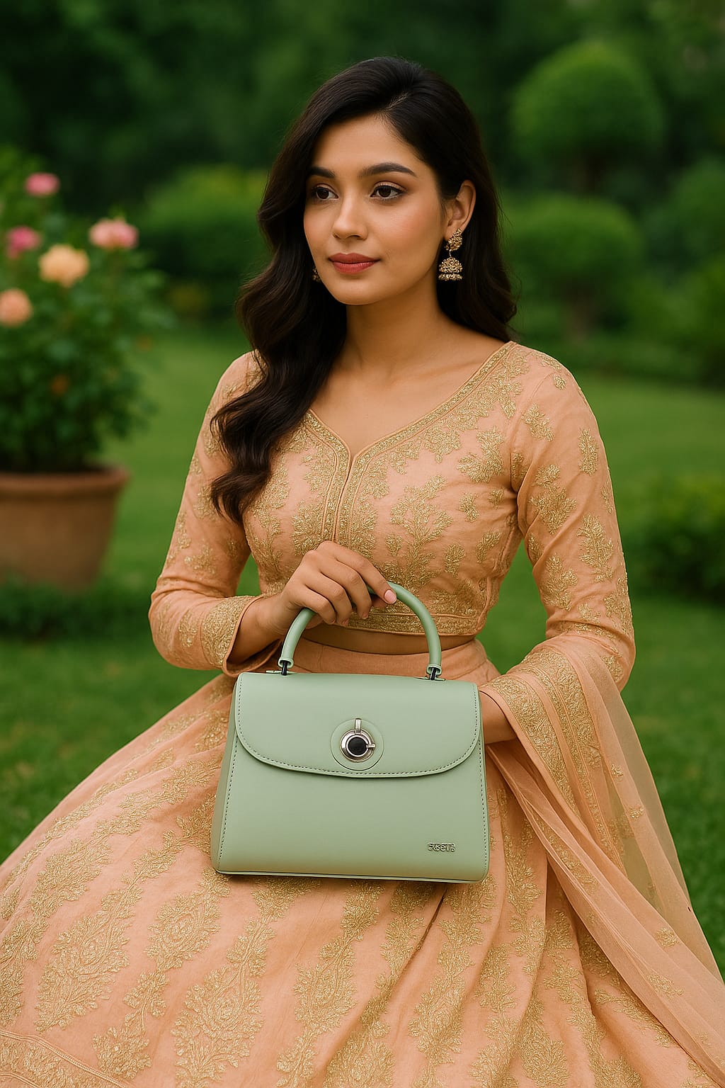 Cyan Luxe Handbag – Where Modern Meets Minimal