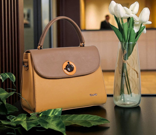Luxury Two-Tone Designer Handbag – Where Elegance Meets Sophistication